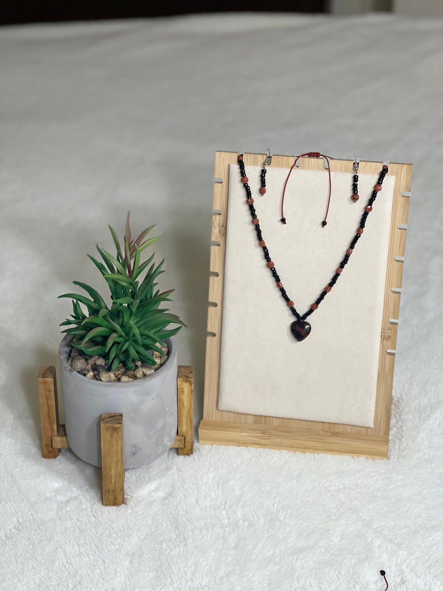 Set de Corazon en macrame